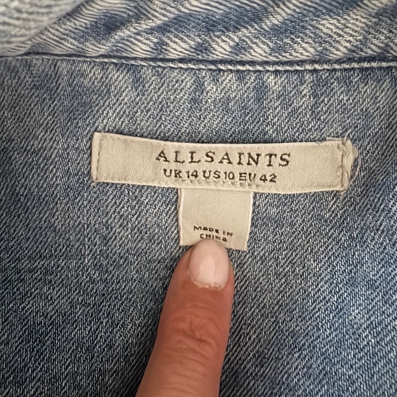All Saints Denim dress size 10 ( excellent condition) 65$ - Picture 16 of 16